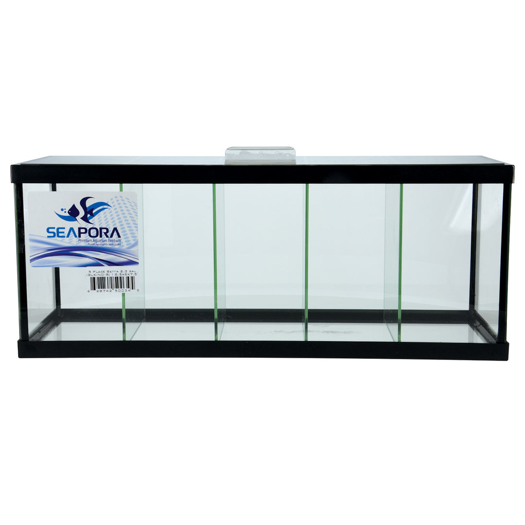 Seapora Betta Aquarium - 5 Compartments - 2.3 Gallon