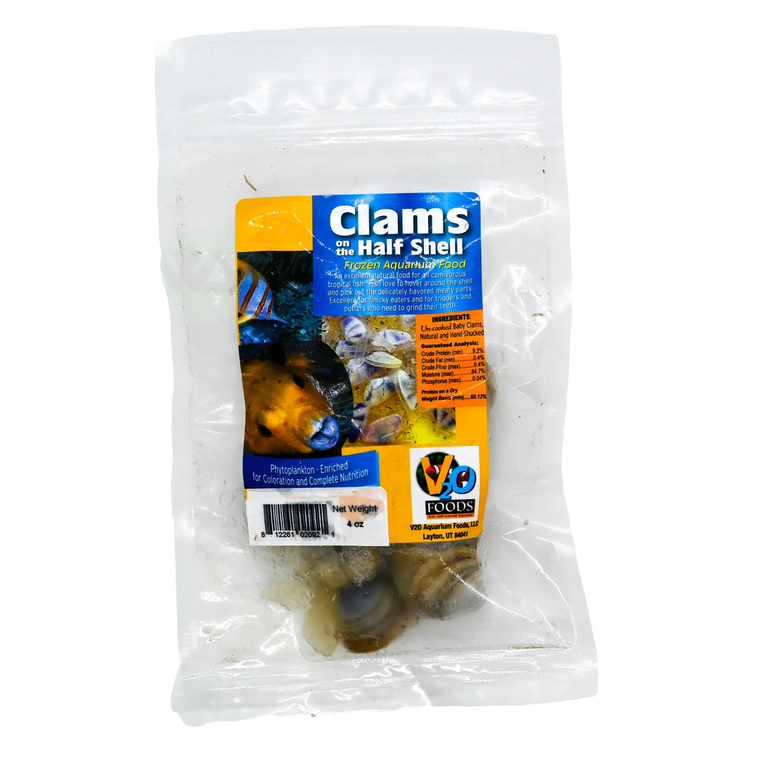 V2O Foods - Frozen Food - Clams on the Half Shell 4oz