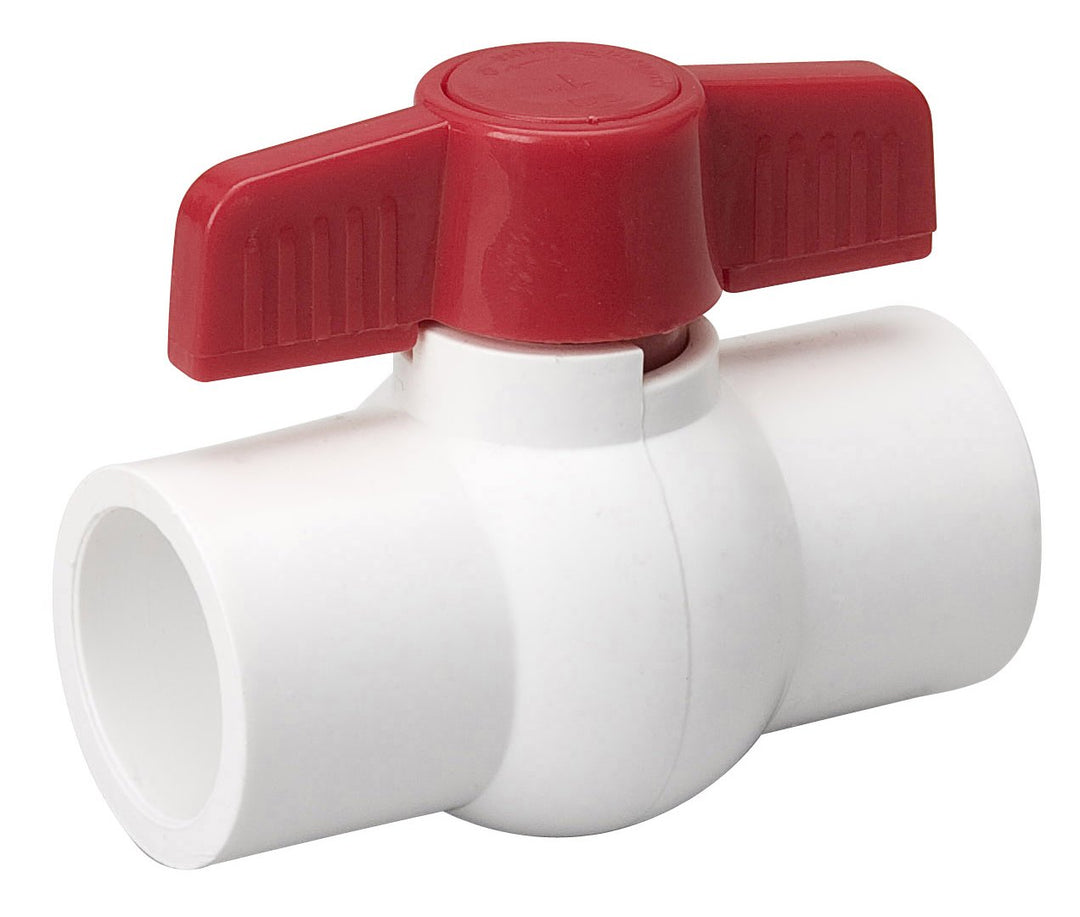 Plumbing Parts - Ball Valve PVC Elbow Slip 1/2"-2"