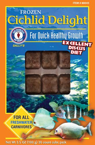San Francisco Bay Brand - Frozen Food - Frozen Cichlid Delight 30 cubs 3.5oz