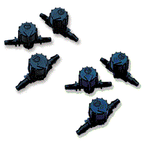 Micro Airline Valve Barb x Barb 6 pack