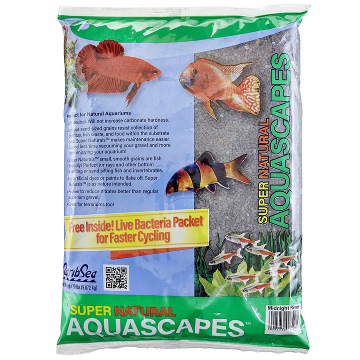 CaribSea Super Naturals - Midnight River Sand - 20lb