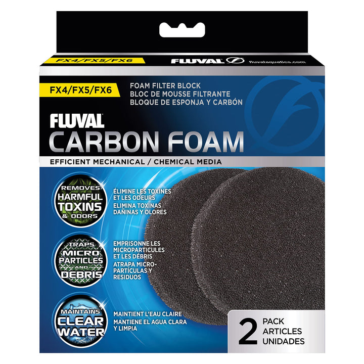 Fluval FX2/FX4/FX5/FX6 Filter Pad Replacements - Bio-Foam, Nitrite, Phosphate, Carbon Foam Pad, Fine Polishing