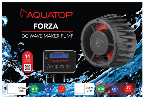 Aquatop - Forza DC Wave Maker Power Head Pump - 2113gph, 3434gph