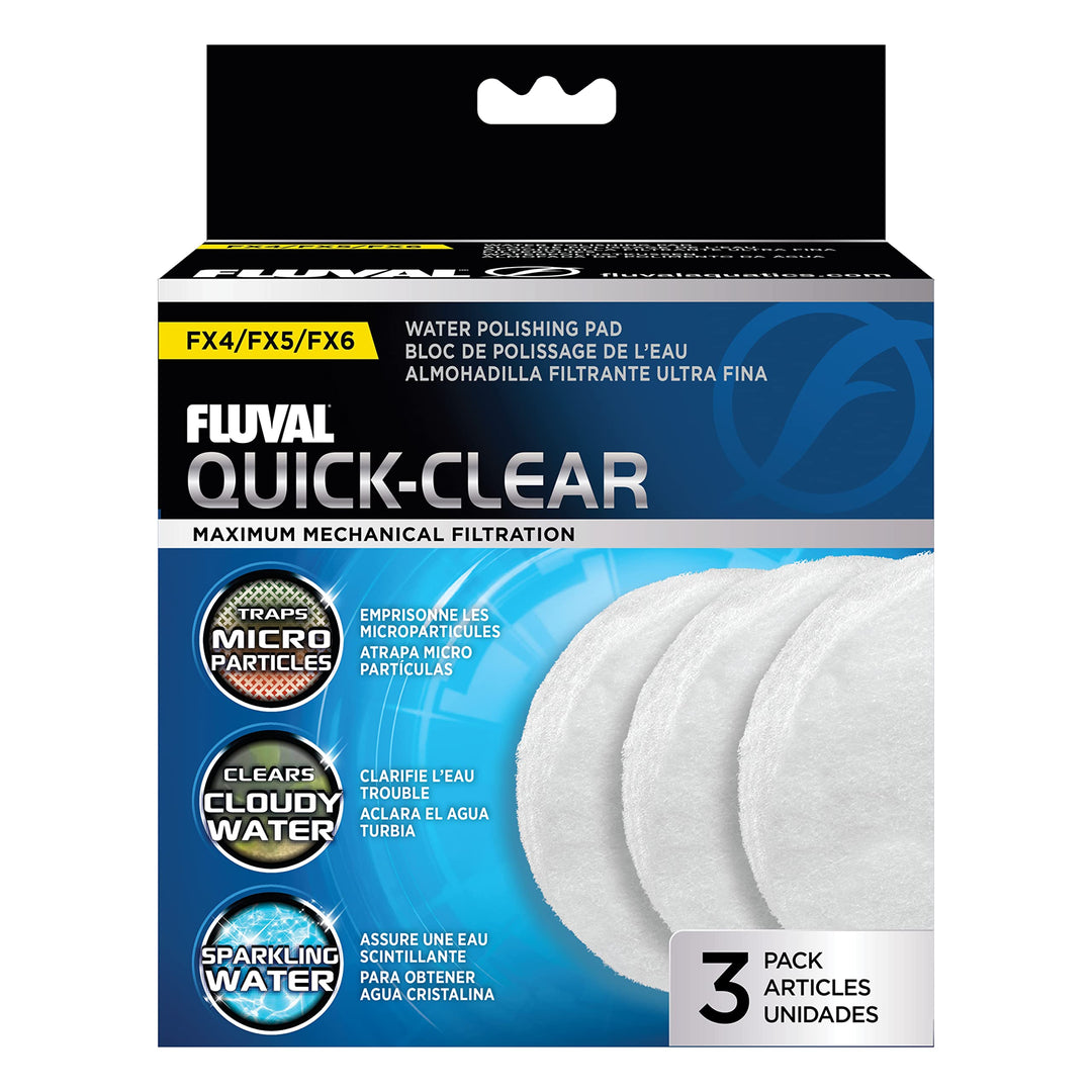 Fluval FX2/FX4/FX5/FX6 Filter Pad Replacements - Bio-Foam, Nitrite, Phosphate, Carbon Foam Pad, Fine Polishing