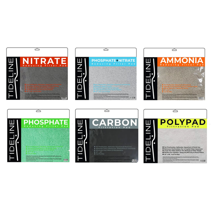 Tideline - Filter Pad Freshwater & Saltwater - Ammonia, Phosphate, Nitrate, Polypad, Carbon
