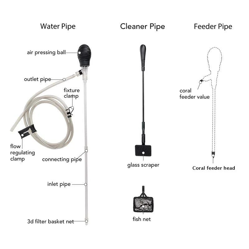 Hygger Aquarium Cleaning Water Changer Kit HG080 - Whitlyn Aquatics