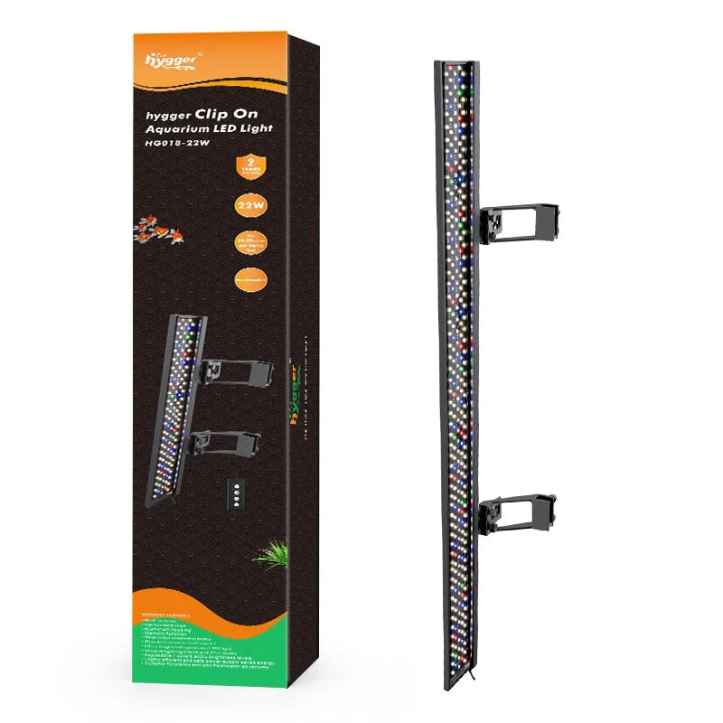 Hygger Full Spectrum Clip On Light HG018 - Whitlyn Aquatics