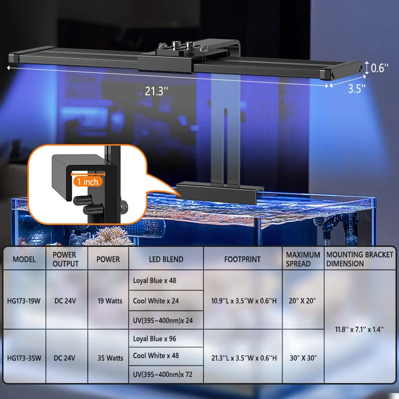 Hygger Marine One Coral Reef Light HG173