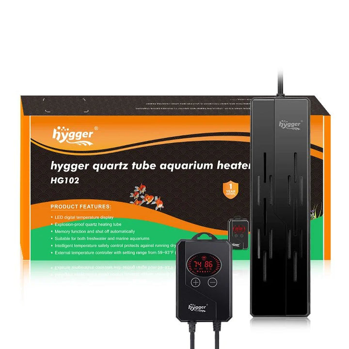Hygger Quartz Tube Aquarium Heater 300 watt HG102 - Whitlyn Aquatics