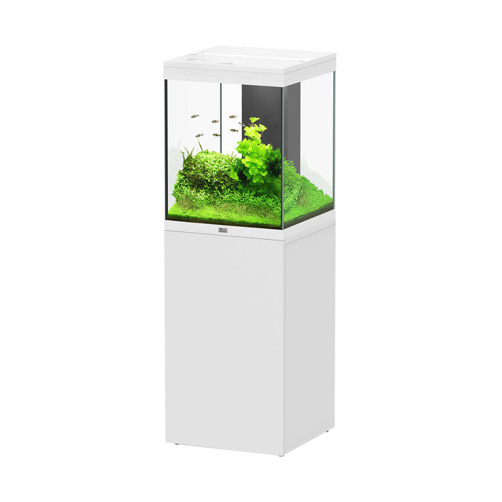 Aquatlantis Tower 163 Aquarium & Stand 45 Gallon (White / Black)