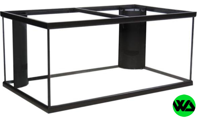 Aqueon - 125 gallon aquarium drilled reef ready 2 corner flo 72x18x22