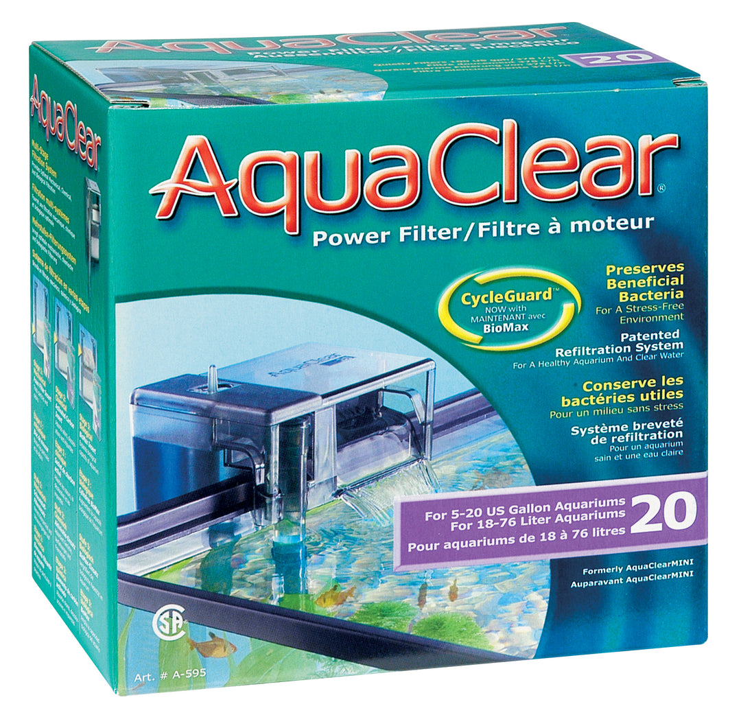 AquaClear 20 Power Filter - 76 L (5-20 US gal.) A595