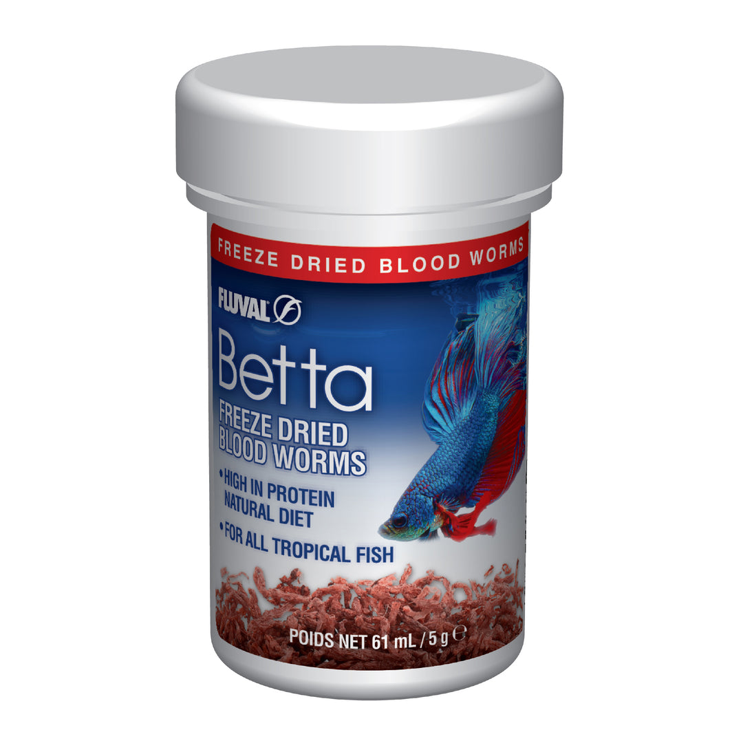 Fluval Betta Bloodworms Food - 5 g (0.18 oz)