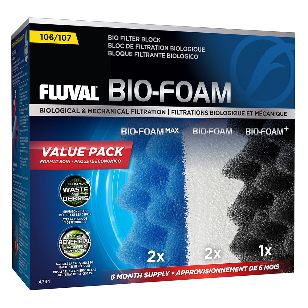 Fluval Canister Filter Replacement Pads Bio Foam, Bio Foam Max