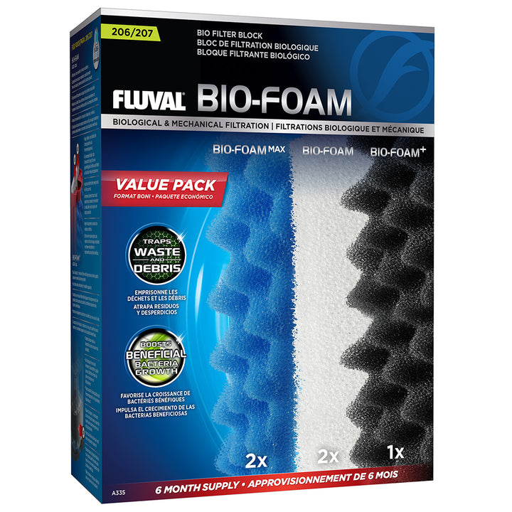 Fluval Canister Filter Replacement Pads Bio Foam, Bio Foam Max