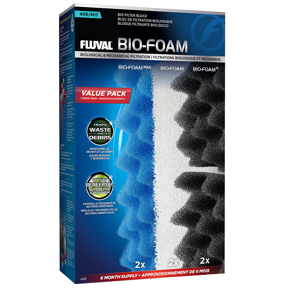 Fluval Canister Filter Replacement Pads Bio Foam, Bio Foam Max