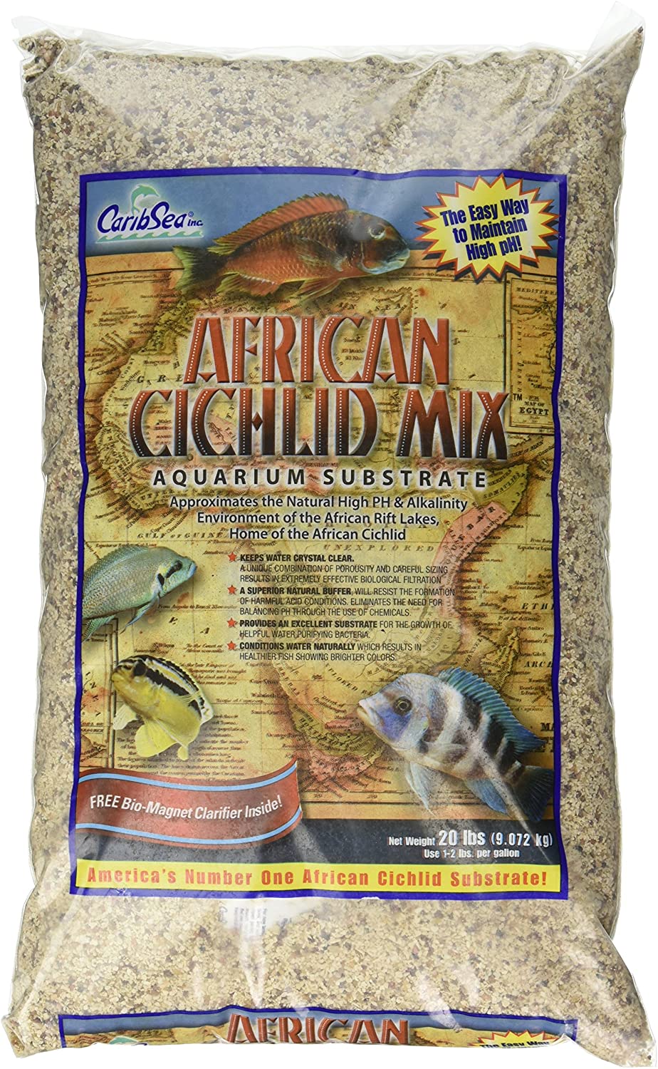 CaribSea African Cichlid Mix - Ivory Coast Sand 20lb Bag