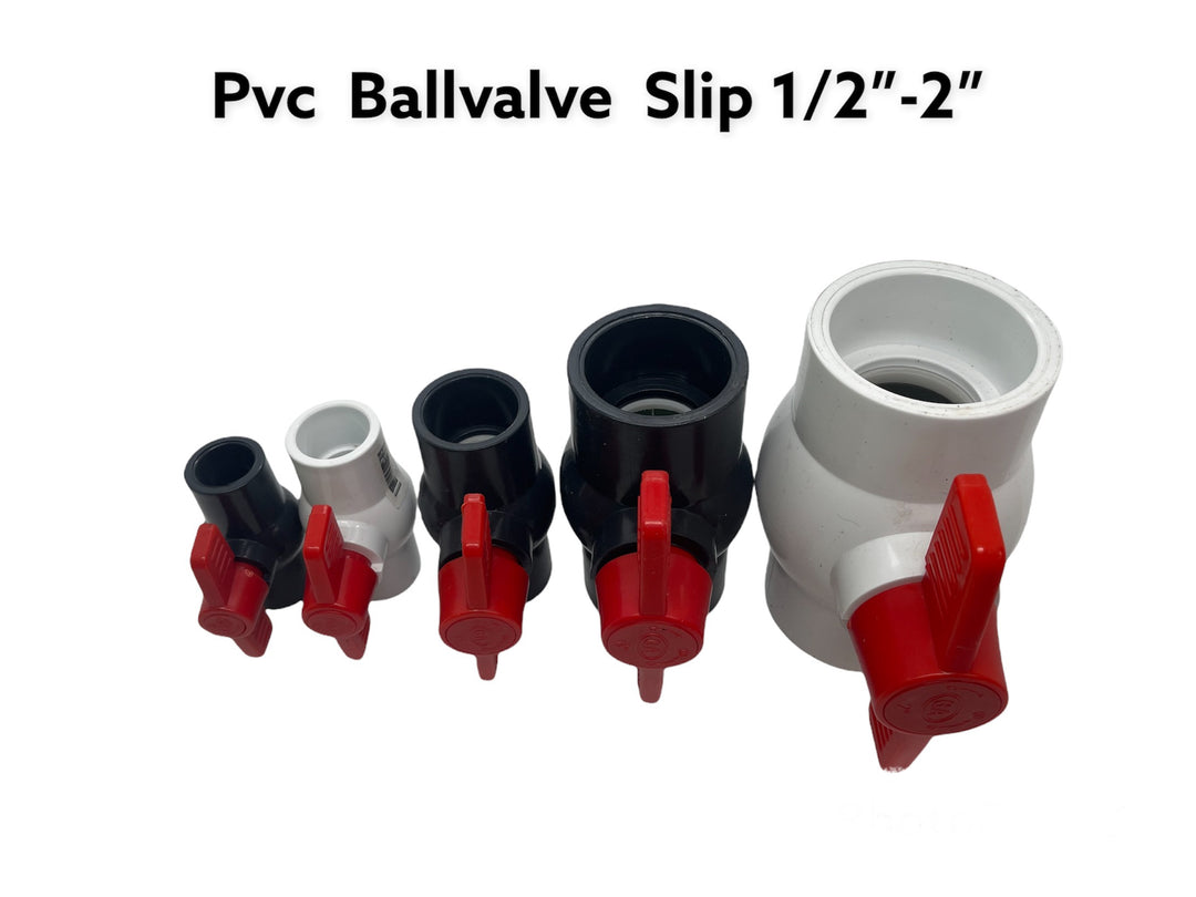 Plumbing Parts - Ball Valve PVC Elbow Slip 1/2"-2"