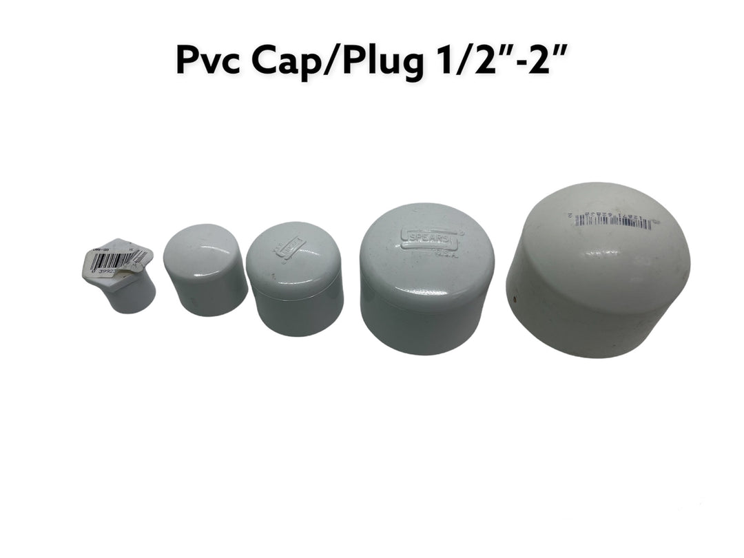 Plumbing Parts - Plug/Cap PVC Slip 1/2"-2"