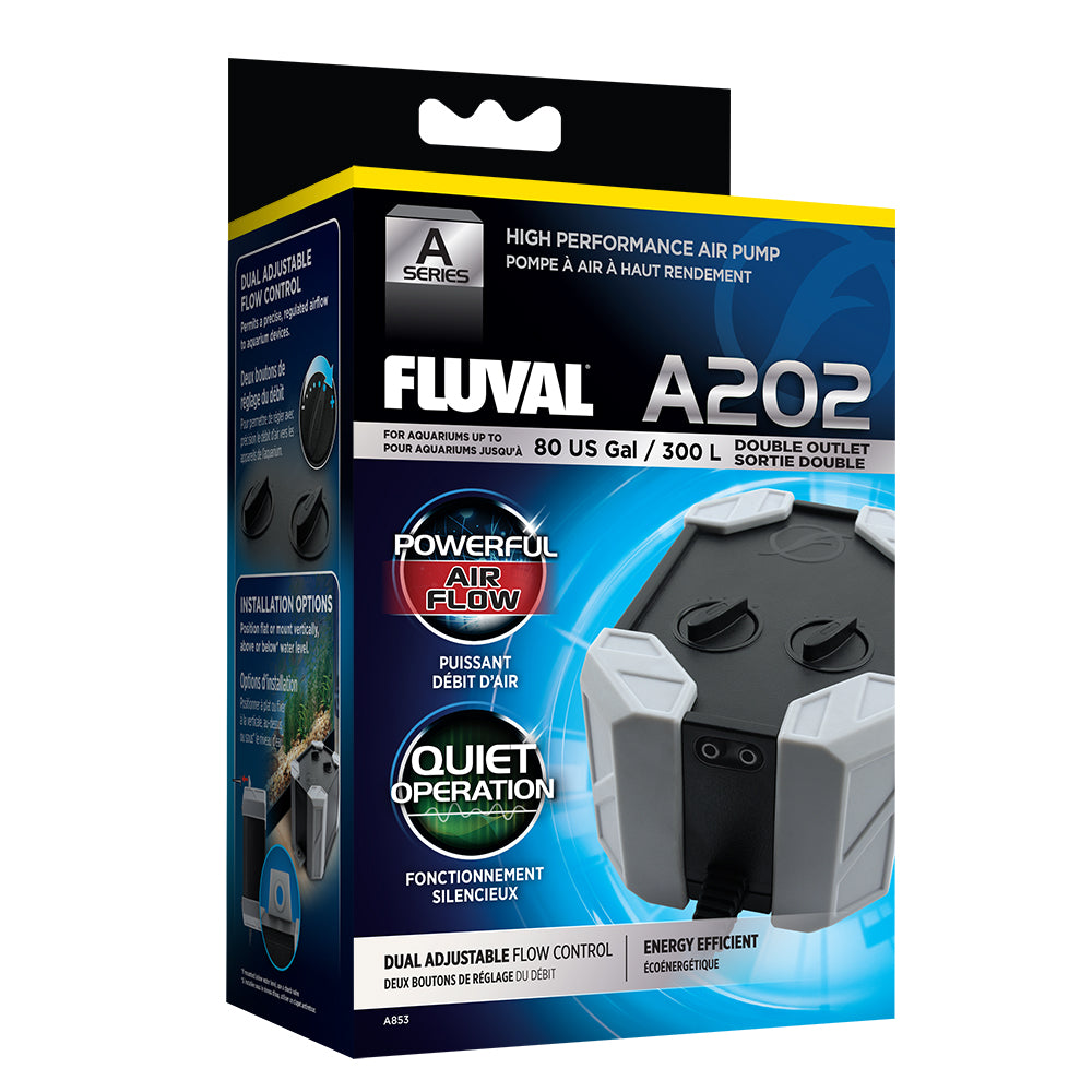 Fluval - Air Pump A202 A Series (Up to 80 gallons)