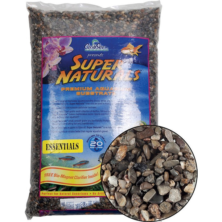 CaribSea Super Natural Essentials Freshwater Gravel Blue Ridge 1/4" 50lb