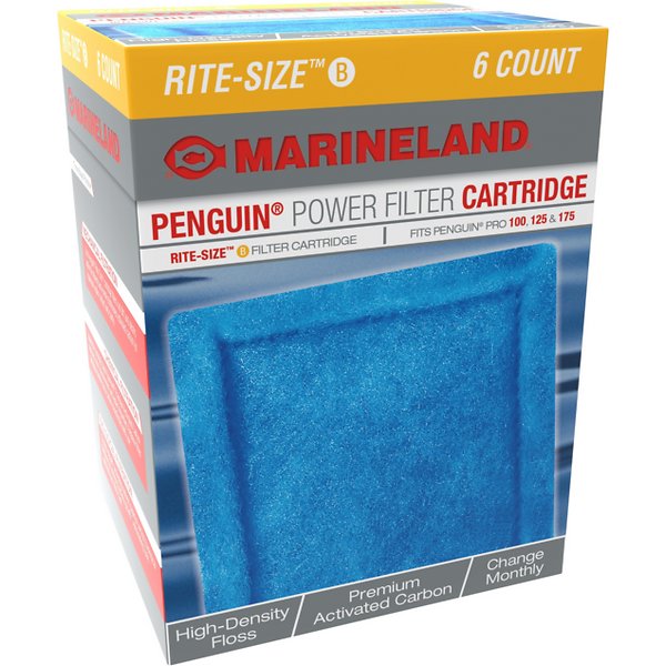 Marineland Penguin Pro Power Filter Cartridge Rite-Size B Fits 100, 125, 175