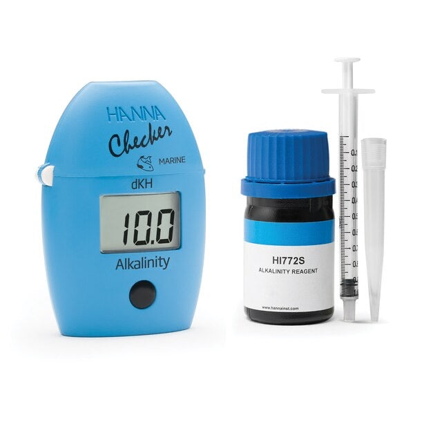 Hanna Instruments Handheld Colorimeter HI772 Checker HC Seawater Alkalintiy (ppm) HI772-26 Seawater Alkalinity Reagent