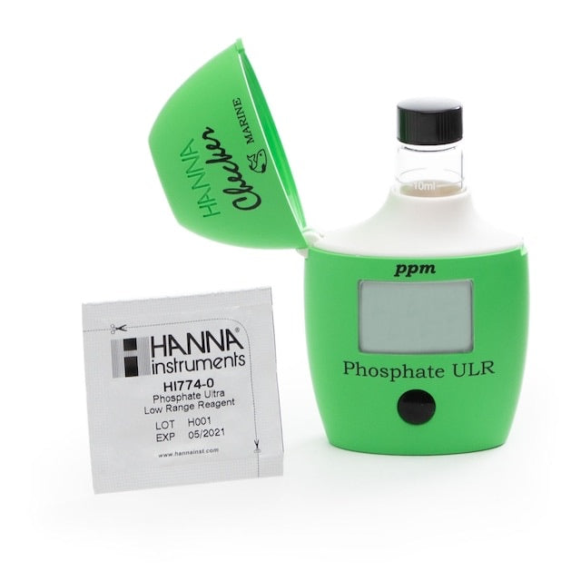 Hanna Instruments Handheld Colorimeter HI774 Checker HC Marine Phosphate ULR (ppm) HI774-25 Marine Phosphate Ultra Low Range (ULR) Reagent