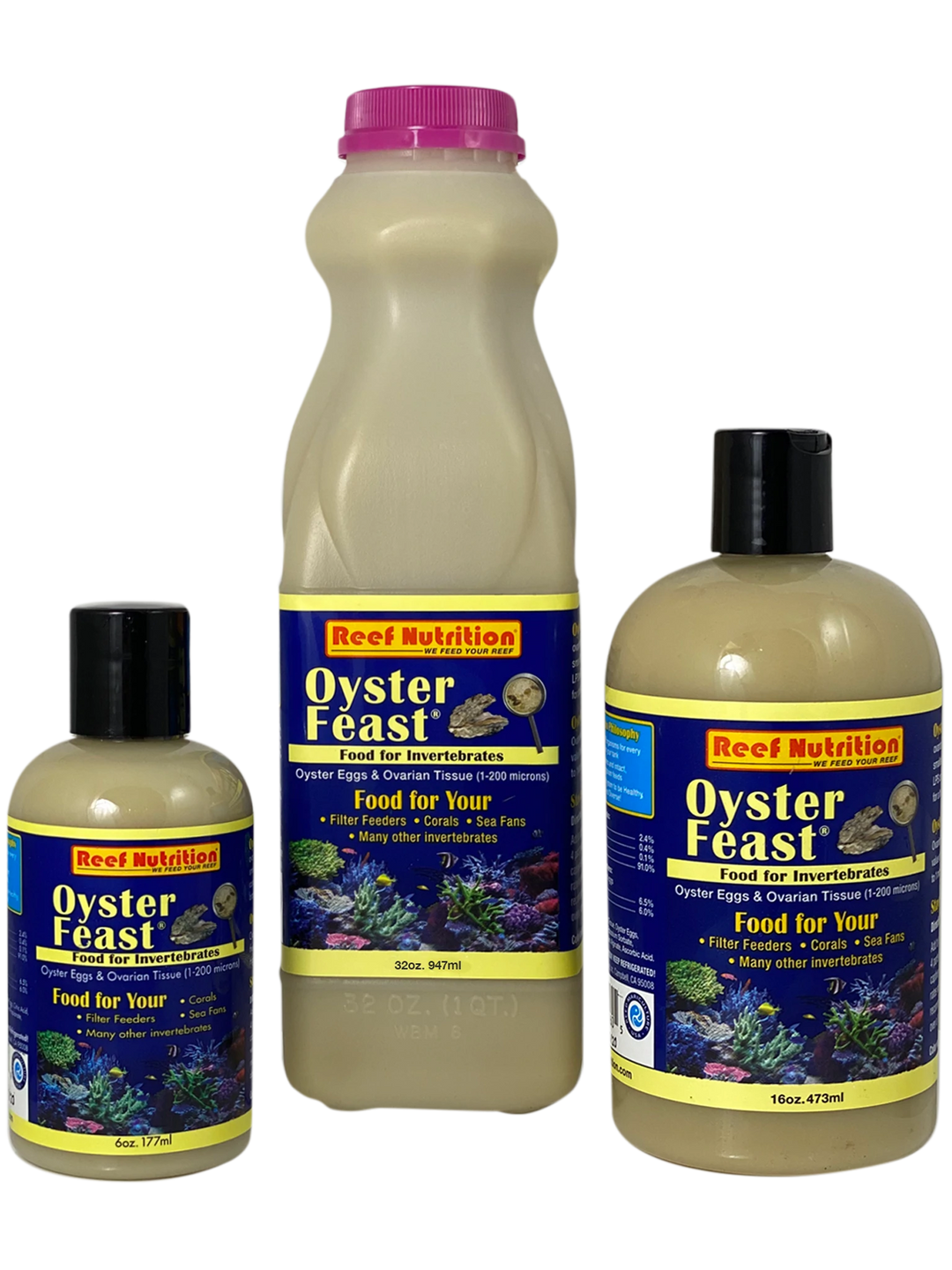 Reef Nutrition - Oyster Feast - 6oz, 16oz, 32oz