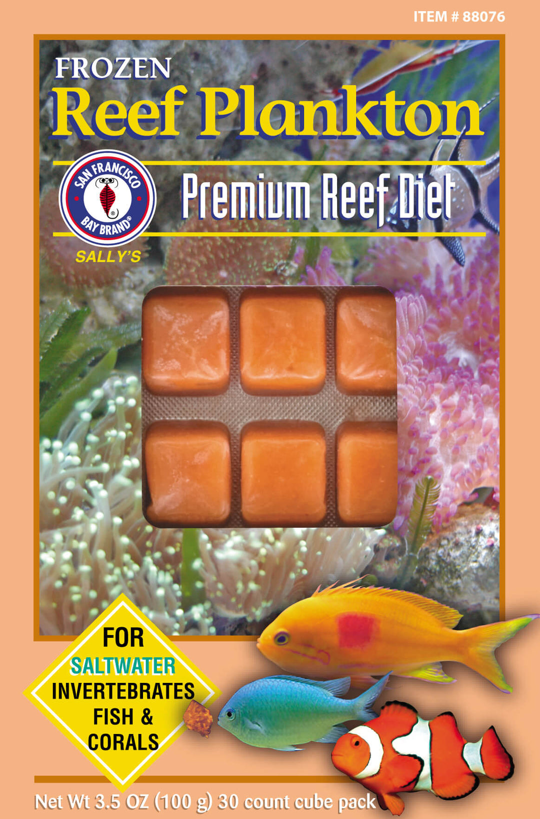San Francisco Bay Brand - Frozen Food - Reef Plankton 30 cubs 3.5oz