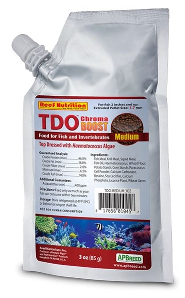 Reef Nutrition - TDO Chroma Boost Food - X-Small, Small, Medium